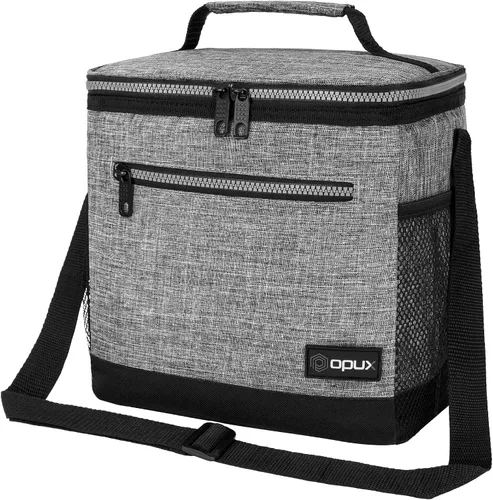 Miniatura 28 de OPUX - Fiambrera de alta calidad, aislada para hombres y mujeres adultas, resistente al almuerzo escolar para niños, niñas, niños Bolsa de Azul