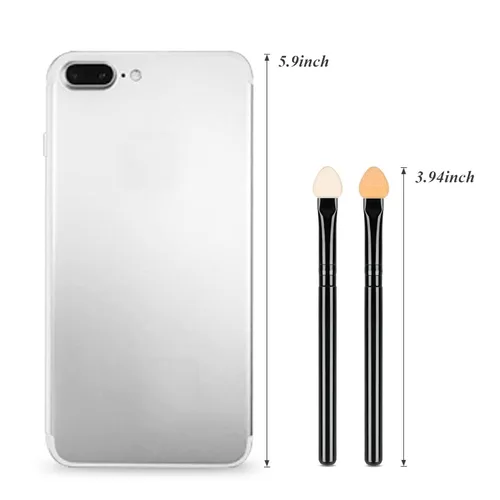 Miniatura 7 de UorPoto aplicadores de espuma para sombra de ojos de doble cara, esponja reutilizable de doble cara, 20 piezas, juego profesional de brochas