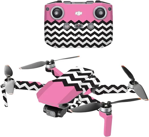 Miniatura 19 de MightySkins - Compatible con DJI Mini 2 Dron portátil - Chevron turquesa Funda protectora de vinilo duradera y única Fácil de aplicar y cambiar