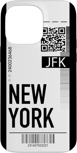 Miniatura 21 de Funda para iPhone 13 Pro Max New York Air Flight Ticket Phone Case