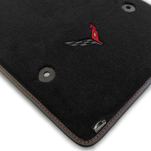 Miniatura 26 de Lloyd Mats Tapetes alfombrados a medida para el suelo del automóvil de lujo prémium para Corvette C8 2020-ON Coupé y convertible