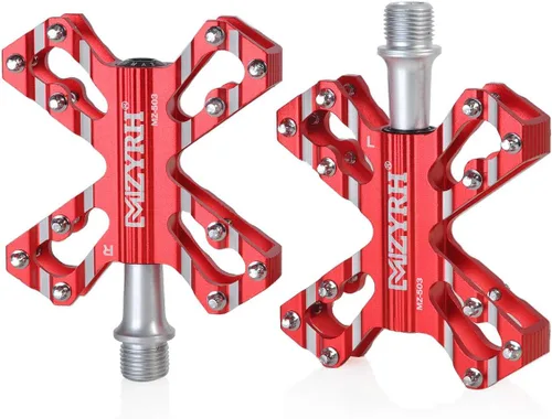 Miniatura 9 de ThinkTop 3 Cojinetes Ultraligero MTB BMX Road Mountain Bike Pedales Plataforma Plana Aluminio Sellado Ever Lubrique Teniendo Eje 9/16 Pulgadas