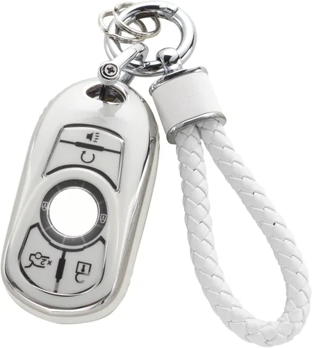 Miniatura 16 de YO&YOYE - Funda para llavero Ford con llavero, protector de llavero de TPU suave para F150 Explorer Mustang Edge Lincoln MKZ MKX MKC