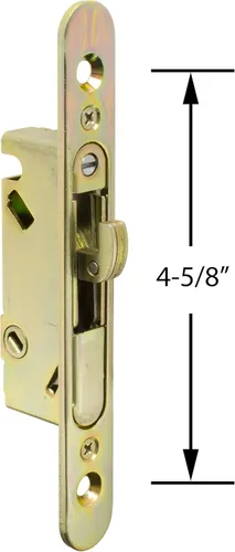 Miniatura 2 de FPL #3-45-S Cerradura de muesca de repuesto para puerta de vidrio deslizante, Dorado Galjanoplastia YZD