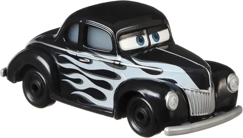 Miniatura 3 de Disney Cars Toys Hot Rod Junior Moon, miniatura, juguete coleccionable de coche de carreras basado en películas de coches, para niños de 3 años