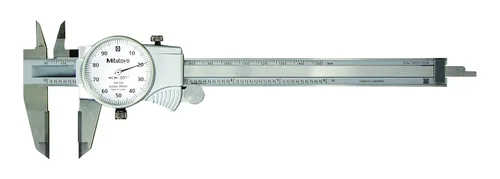 Mitutoyo 505-738 D6 pulgadas TXWW Dial Caliper, ID, Carburo OD, 0.1 pulgadas/Rev, 0 pulgadas -6 pulgadas .001 pulgadas 6 a 7.9 pulgadas