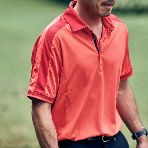 Miniatura 3 de Camisa de golf Dry Fit para hombre, polo de manga corta de secado rápido, absorbe la humedad