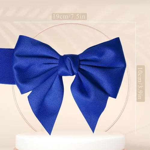 Miniatura 6 de TeeYee Lindo cinturón elástico ancho para mujer, cinturón de lazo elástico para fiesta de Navidad, vestidos casuales a juego para mujer