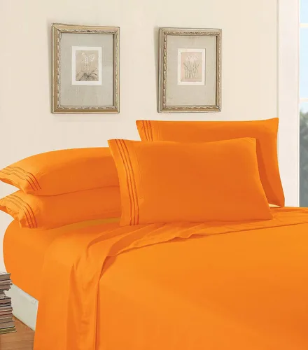 Miniatura 3 de Elegant Comfort - Juego de sábanas de microfibra de 1500 hilos de calidad hotelera prémium de 4 piezas, resistente a arrugas, sábana bajera elástica