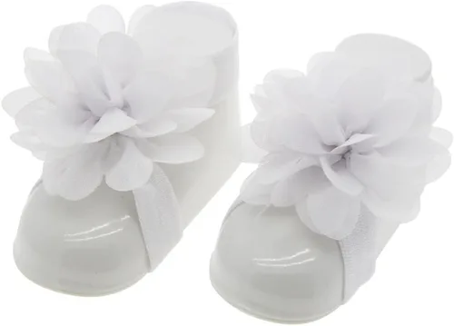 Miniatura 7 de Eforcase 12 pares de sandalias descalzas para bebé y niña, sandalias descalzas de flores para bebés recién nacidos, niñas pequeñas