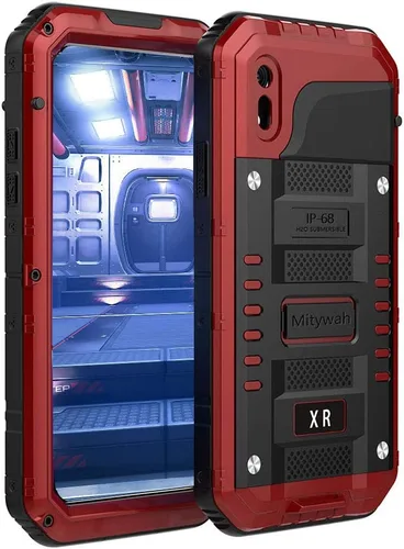 Miniatura 61 de Mitywah Funda impermeable para iPhone 7/iPhone 8 / iPhone SE 2020, funda de metal resistente de grado militar, protección de cuerpo completo