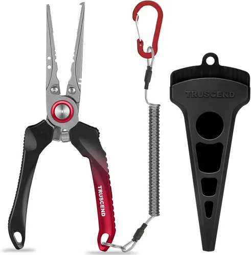 Miniatura 15 de TRUSCEND Alicates de Pesca Bloqueables Prácticos con Mango Ergonómico Innovador, Herramienta de Pesca Resistente a la Corrosión de Agua Salada