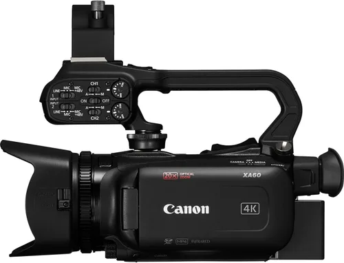 Miniatura 4 de Canon Videocámara profesional XA60 4K UHD con zoom óptico de 20x, transmisión en vivo UVC, ranuras SD duales, estabilización óptica, LCD de 3.5