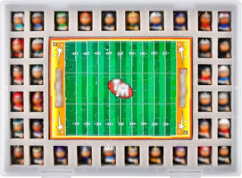 Xuerdon Caja Coleccionista de Juguetes Compatible con Teenymates para Figuras Mini de las Series de Fútbol Americano, Béisbol, Baloncesto y Hockey