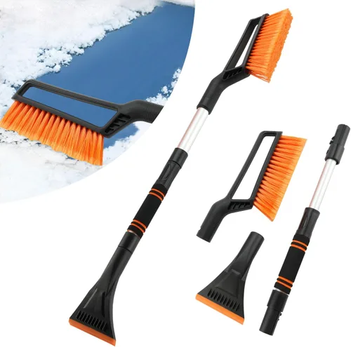 Miniatura 8 de SINGARO Rascador de Hielo y Cepillo de Nieve para Parabrisas de Coche, Raspador de Nieve para Coche, Necesidades de Nieve de Invierno para Coche