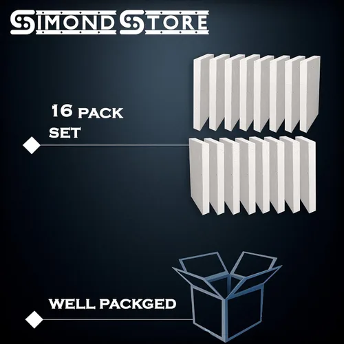 Miniatura 8 de SIMOND STORE Ladrillo de fuego aislante – 0.75 x 4.5 x 9 pulgadas – 2500 F – Ladrillos de fuego para estufa de leña, chimenea, horno, cerámica