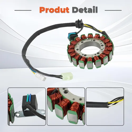 Miniatura 2 de labwork Kit de Regulador Estator Rectificador de Volante de Reemplazo para ArcticCat 400 Auto 2003-2008 Reemplazo para 32102-38F00 32102-38F01