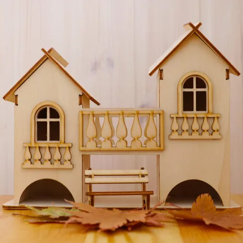 Miniatura 5 de Vicenpal 24 hojas de madera de tilo de 0.118 pulgadas, madera sin terminar para manualidades, tilo para corte láser, modelos arquitectónicos