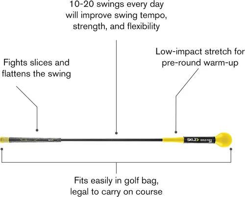 Miniatura 2 de SKLZ Golf Swing Trainer and Warm Up Tool- Essential Golf Accessories for Golfers, Increase Swing Speed, Distance, Balance and Grip Strength