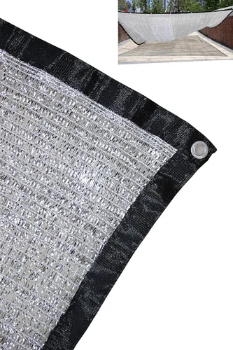 JEXUSUY Paneles de tela de aluminio 70% de 10 x 20 pies con ojales