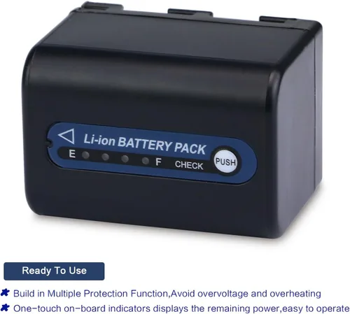 Miniatura 5 de melasta Batería de iones de litio NP-QM71 de 7.2V 3000mah compatible con cámara Sony Camcorder NP-QM70 QM71D NP-FM50 NP-FM30 NP-FM70 NP-FM71 NP-FM90