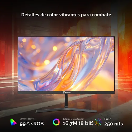 Miniatura 5 de ArcticPro Monitor de 22 pulgadas de 120 Hz, monitor de computadora Full HD (1920 x 1080p), 99% sRGB, contraste 4000:1, sin marco de 3 lados, ultra
