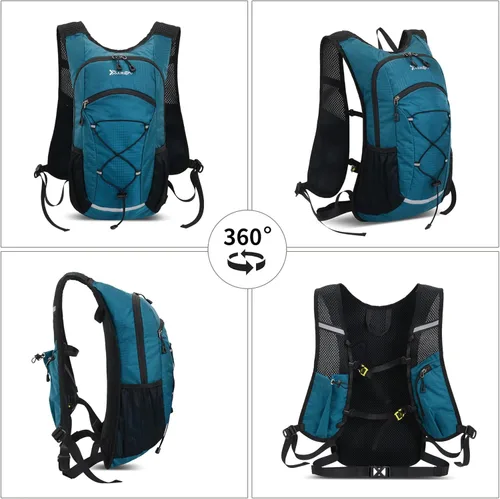 Miniatura 7 de DOJUNS Mochila de senderismo ligera mochila de viaje de 20 litros, impermeable, mochila de senderismo para hombres y mujeres (azul lago)