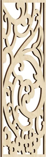 Miniatura 127 de Bridgewater - Paneles de pared decorativos de madera con calado, 9 3/8 pulgadas de ancho x 24 3/8 pulgadas de alto x 1/4 de alto, nogal