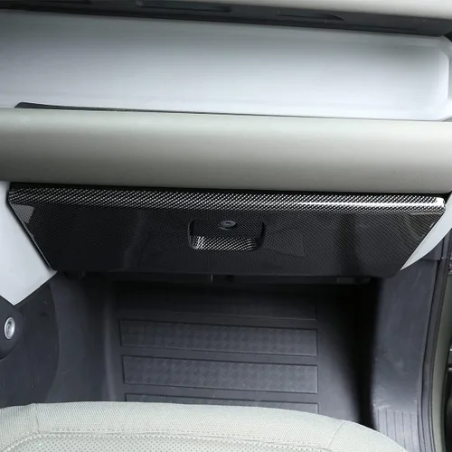 Miniatura 4 de YIWANG Consola central ABS Guantera lateral del pasajero Panel decorativo para Land Rover Defender 110 2020 2021 Accesorios de coche