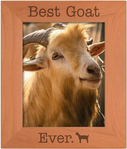 Miniatura 12 de ThisWear Goat Lover Gifts Best Goat Ever - Marco de fotos de madera natural grabado de 4 x 6 pulgadas