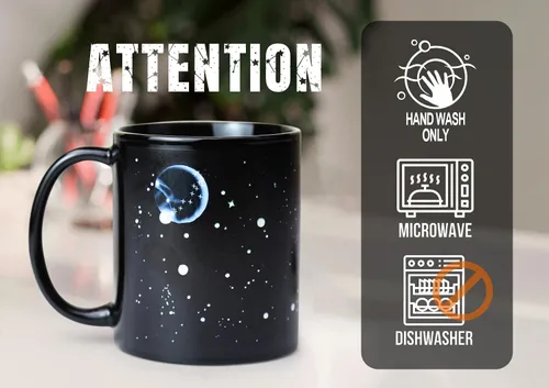Miniatura 5 de Regalos de Astronomía Taza de Café con Tapa, 12 Regalos del Espacio de Constelaciones para Hombres y Mujeres, Taza de Cerámica con Tema de Planeta