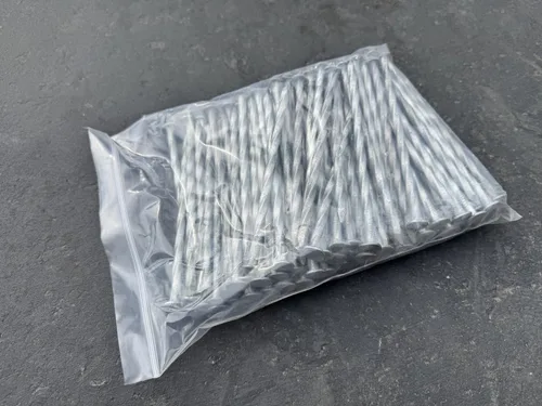 Miniatura 9 de Sandbaggy Estacas de césped artificial galvanizado de 6 pulgadas, clavos de paisaje en espiral, clavos de tierra para césped sintético, césped