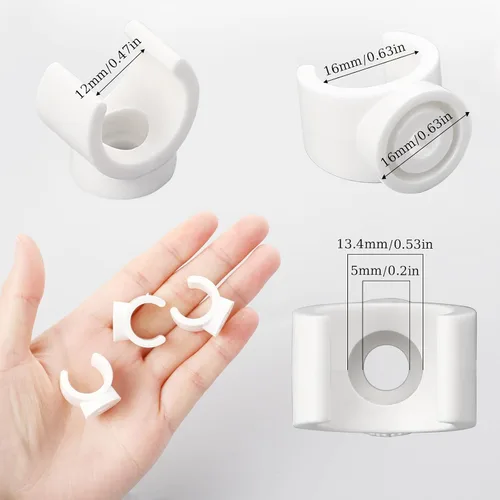 Miniatura 2 de Clips PEX de 1/2 pulgada, paquete de 50 perchas de tubo de 0.630 in, abrazaderas de tubería PEX, abrazaderas de tubería de PVC, soporte de soporte