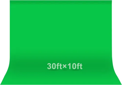 Miniatura 21 de EMART Telón de fondo de pantalla verde de 5 x 7 pies, tela de cortina de poliéster resistente a las arrugas, hoja de tela de pantalla verde croma
