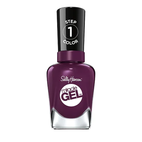 Miniatura 10 de Sally Hansen - Miracle Gel™, Bordeaux Glow y capa superior brillante, fórmula similar a gel, no necesita lámpara UV, dúo de esmalte de uñas