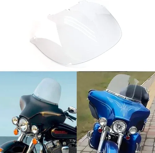 Miniatura 7 de Parabrisas transparente de 13 pulgadas para Harley Davidson Touring Street/Electra Glide/Tri Glide de 1996-2013 Claro