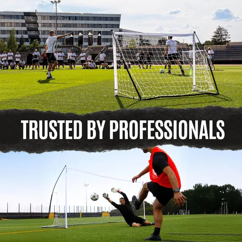 Miniatura 4 de Portería de fútbol portátil QUICKPLAY Kickster Elite Base pesada integrada para entrenamiento en césped artificial, suelos duros o césped natural
