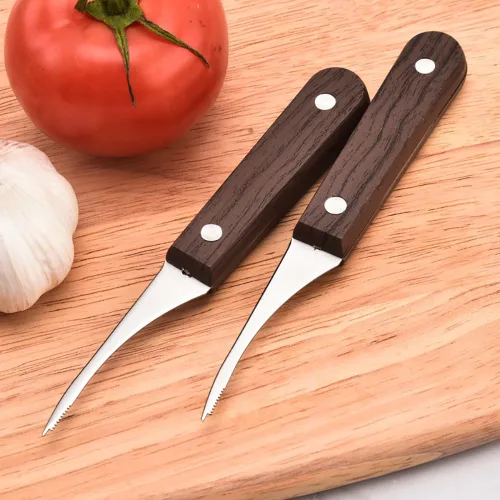 Miniatura 4 de 2 piezas de herramienta de acero inoxidable para camarones, pelador de camarones dentados, cuchillo limpiador de camarones para la cocina del hogar