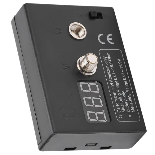 Miniatura 9 de Probador de resistencia de bobina, función de quema de cableado exacta Pequeño medidor de OHM de alambre de error para bricolaje