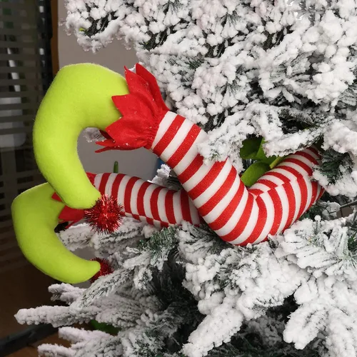 Miniatura 4 de WEWILL - Piernas de elfo para decoraciones de Navidad (20.0 in)