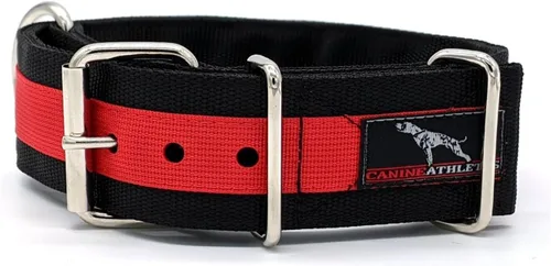 Miniatura 4 de Canine Athletes 2" Pro-HD - Collar para perro de trabajo resistente de 5 capas, extra fuerte, duradero (negro/verde oliva, XXL)