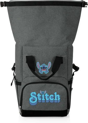 Miniatura 4 de PICNIC TIME Disney Lilo and Stitch On The Go - Mochila enfriadora con tapa enrollable, con aislamiento de lados suaves, con capacidad de 30 a 42 gris