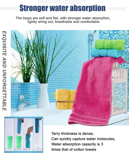 Miniatura 2 de MEMRUI Toallas Multicolor para Puntas de los Dedos para Baño - Toallas Faciales para Niños, 10 x 18 Pulgadas, 8 Piezas en 4