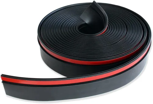 Miniatura 6 de Combo de gomas negras deslizables para caravanas 018-312-EKD y 018-341 EK Limpiaparabrisas D-Seal de 1 x 15/16 x 35 pies y base de sello de 1/2