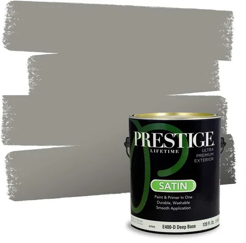 Miniatura 183 de PRESTIGE Paints - Pintura interior e imprimación en uno, 1 galón, cáscara de huevo, pimienta envejecida