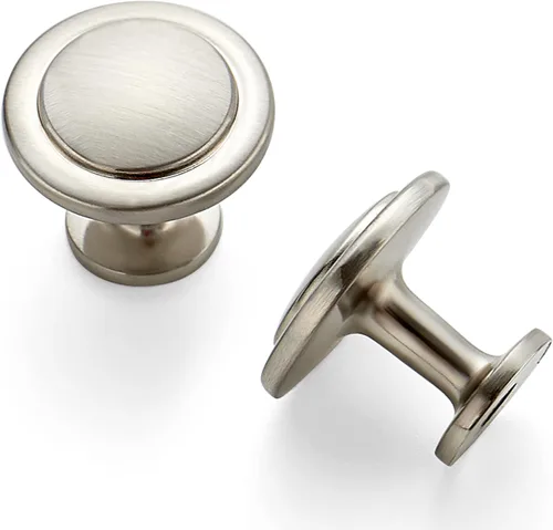 Miniatura 17 de Ravinte - Pomo de zinc para puertas, alacenas y cajones de cocina, gabinetes, tocadores, de 1-1/4 de pulgada, rosa esmerilado, paquete de 15
