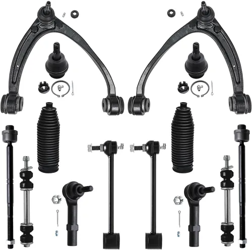 Miniatura 130 de Detroit Axle - Kit de suspensión frontal de 16 piezas para RWD Chrysler 300 Dodge Charger Challenger Magnum 6 brazos de control con rótulas 2