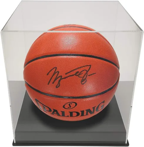 Miniatura 5 de OnDisplay Exhibición de balón de baloncesto/balón de fútbol de acrílico de lujo con protección UV - Base negra
