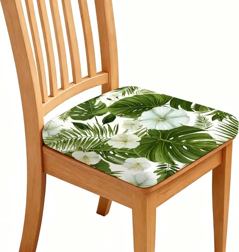 Miniatura 17 de Fundas de asiento para silla, paquete de 4 fundas impermeables elásticas para silla de comedor con lazos elásticos, extraíbles y lavables, Rosa