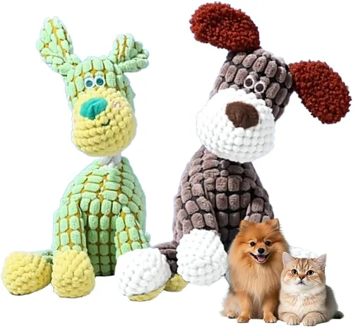 Miniatura 11 de KAMOJI 2026 Nuevos Juguetes para Perros, Bola de Perro Chirriante Recargable con Sonido Hablante, Juguetes de Felpa Indestructibles para Perros